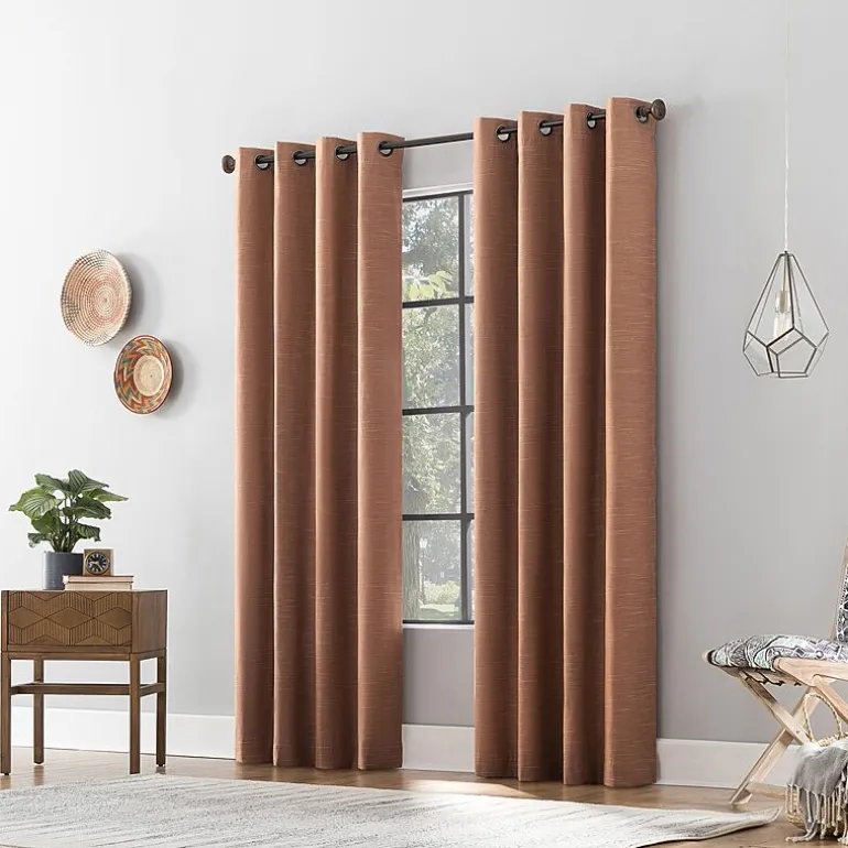 Archaeo Gelso Grommet Top 100% Blackout Single Curtain Panel
