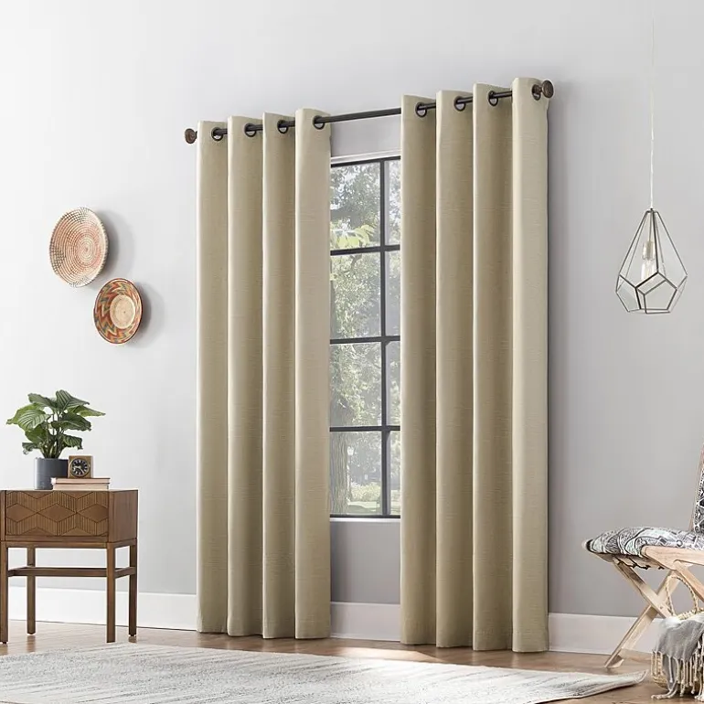 Archaeo Gelso Grommet Top 100% Blackout Single Curtain Panel