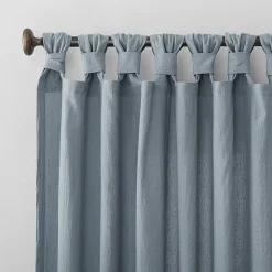 Archaeo Sarro Washed Cotton Tab Top Light-Filtering Single Curtain Panel