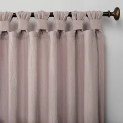 Archaeo Sarro Washed Cotton Tab Top Light-Filtering Single Curtain Panel