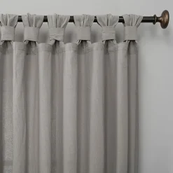 Archaeo Sarro Washed Cotton Tab Top Light-Filtering Single Curtain Panel