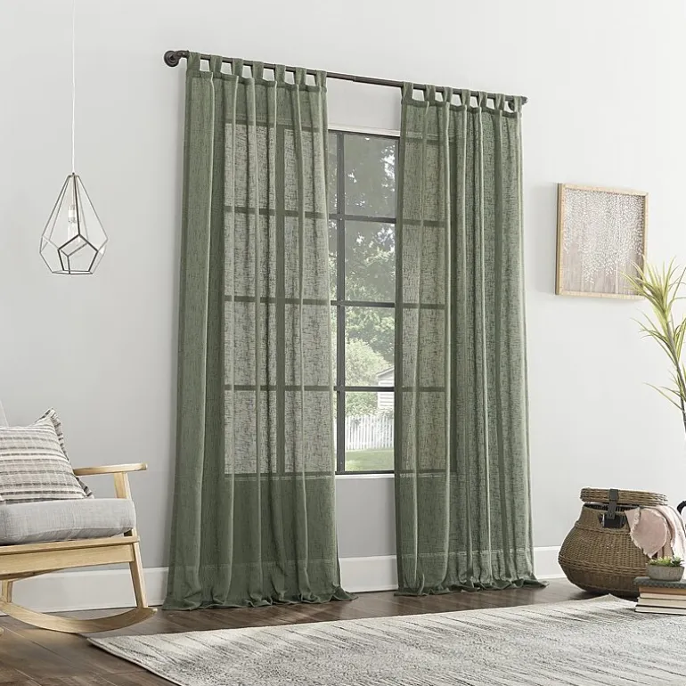 Archaeo Tansy Tab Top Light-Filtering Single Curtain Panel