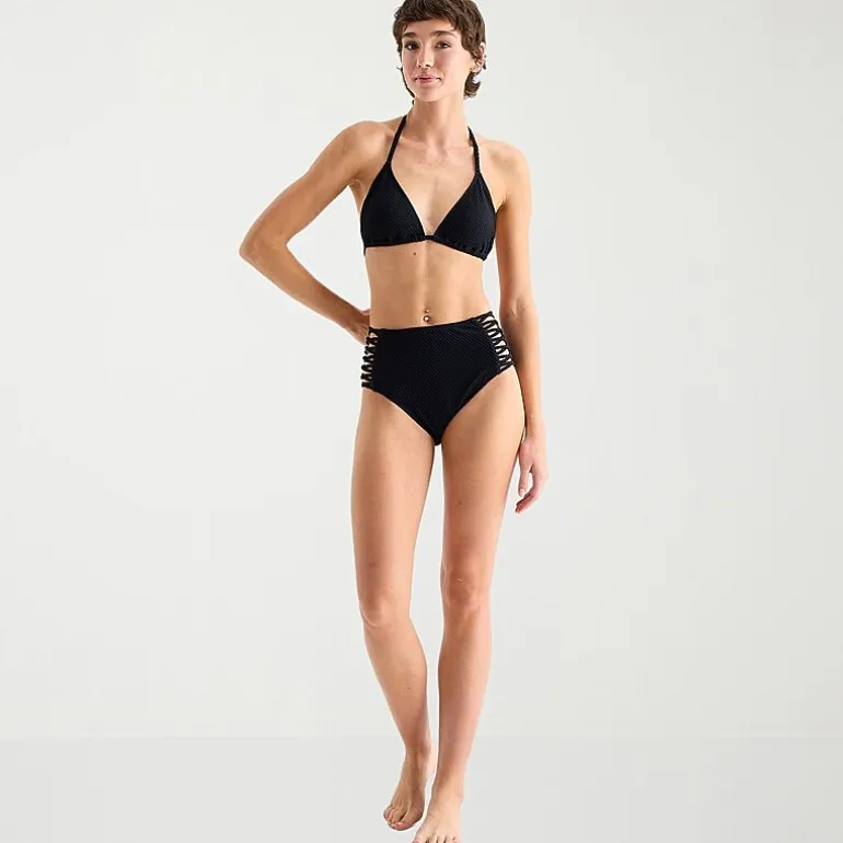Arizona Adjustable Straps Juniors Triangle Bikini Swimsuit Top