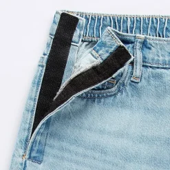 Arizona Airy Drape Womens Juniors Low Rise Adaptive Seated Wear Baggy Fit Jean