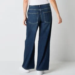 Arizona Airy Drape Womens Juniors Short Low Rise Baggy Fit Jean