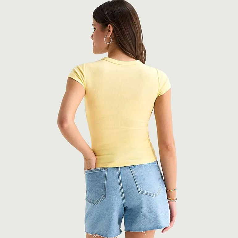 Arizona Baby Womens Juniors Crew Neck Short Sleeve T-Shirt
