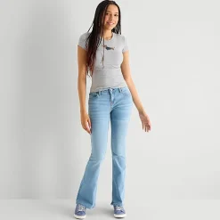 Arizona Baby Womens Juniors Crew Neck Short Sleeve T-Shirt