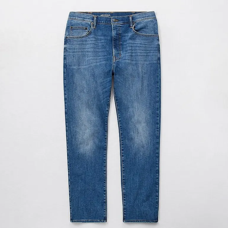 Arizona Big and Tall Advance Flex 360 Mens Straight Leg Jean