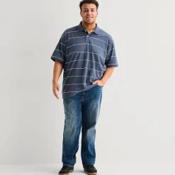 Arizona Big and Tall Mens Boxy Fit Short Sleeve Polo Shirt