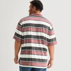 Arizona Big and Tall Mens Boxy Fit Short Sleeve Polo Shirt