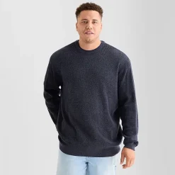 Arizona Big and Tall Mens Crew Neck Long Sleeve Pullover Sweater