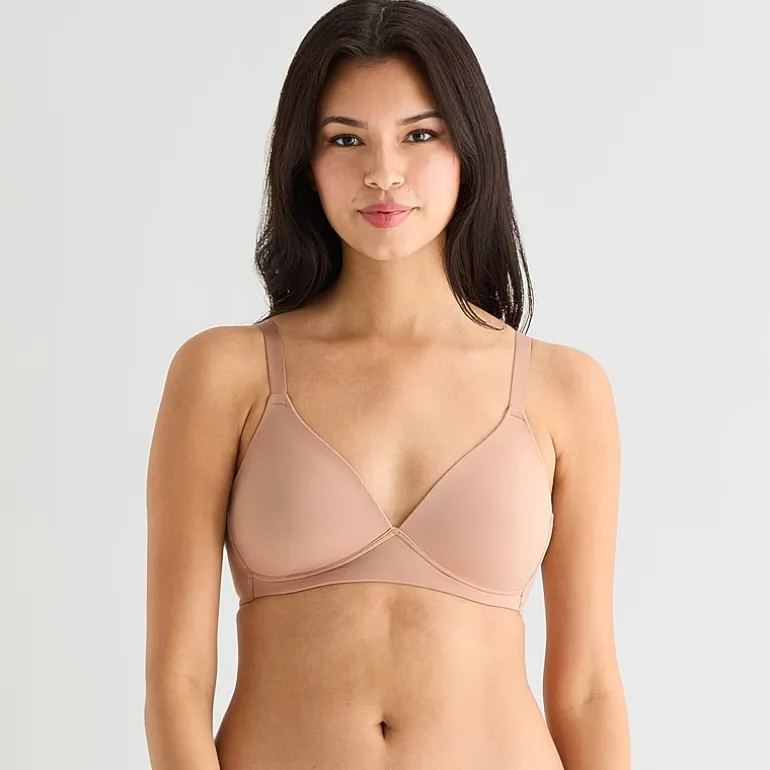 Arizona Body Cloud Kissed Wireless Triangle Plunge Pullover Bra