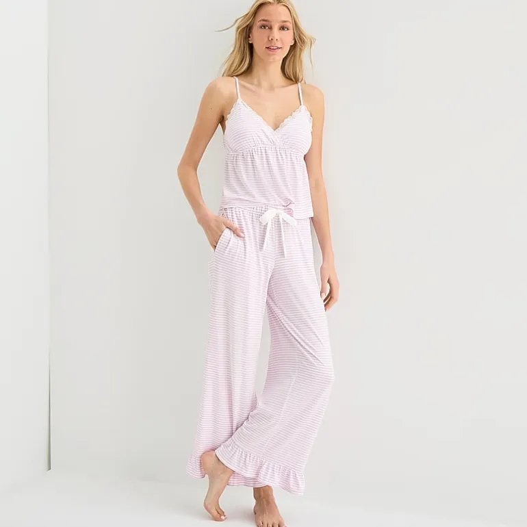 Arizona Body Cloud Kissed Womens V Neck Sleeveless Juniors Pajama Top