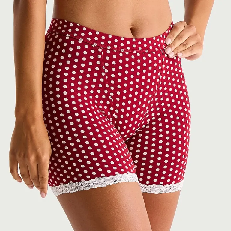 Arizona Body Cotton Boxer Briefs with Lace Trim