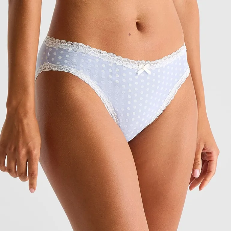 Arizona Body Cotton with Lace High Leg Bikini