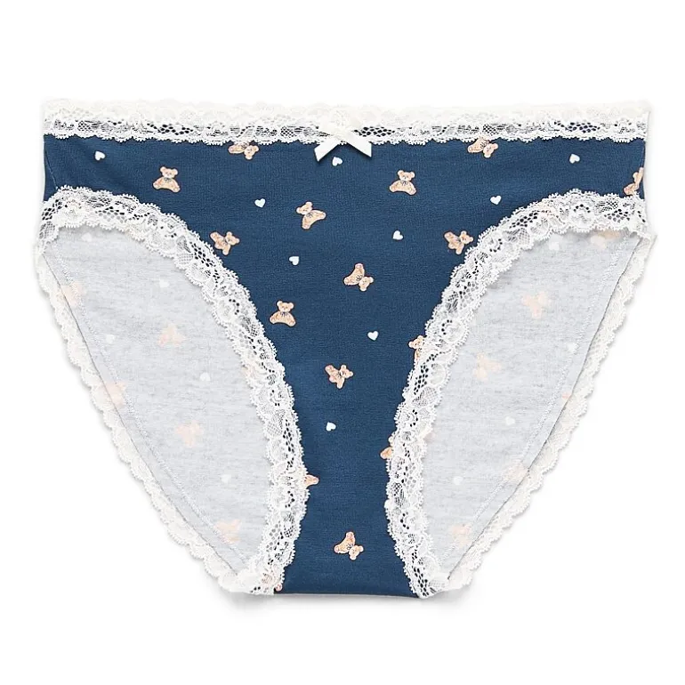 Arizona Body Cotton with Lace High Leg Bikini