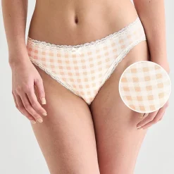 Arizona Body Cotton with Lace High Leg Bikini