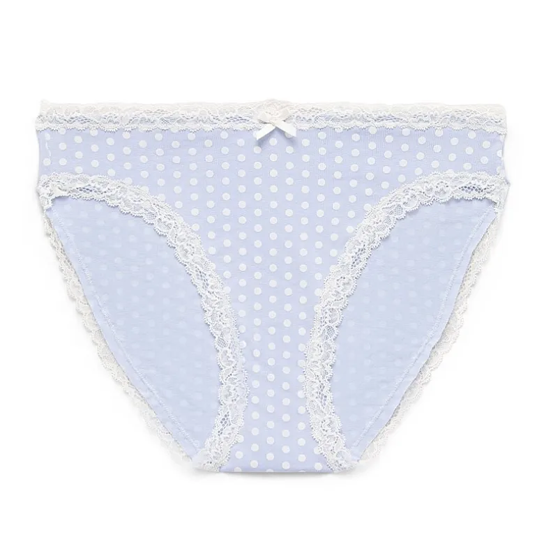 Arizona Body Cotton with Lace High Leg Bikini