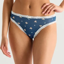 Arizona Body Cotton with Lace High Leg Bikini