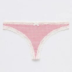 Arizona Body Cotton with Lace Thong