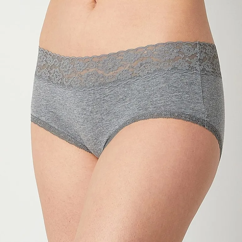 Arizona Body Cotton with Lace Boyshort Panty