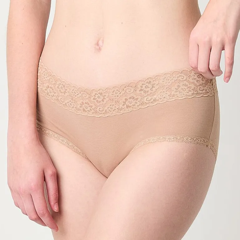 Arizona Body Cotton with Lace Boyshort Panty