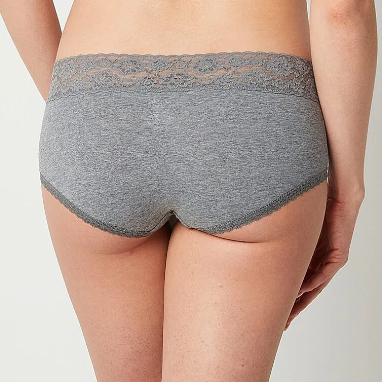 Arizona Body Cotton with Lace Boyshort Panty