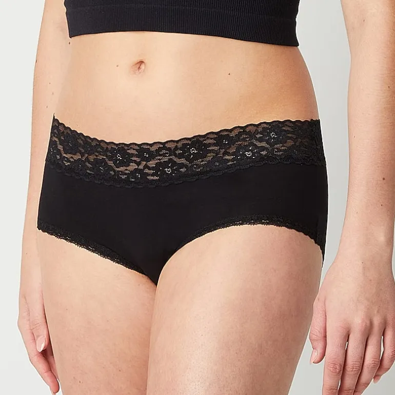 Arizona Body Cotton with Lace Boyshort Panty