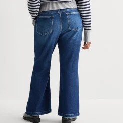 Arizona Curvy Womens Juniors Plus High Rise Bootcut Jean