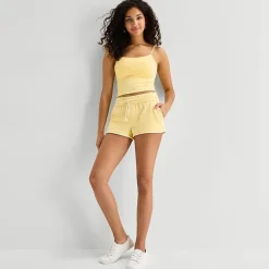 Arizona Juniors Womens Mid Rise Juniors Jogger Short