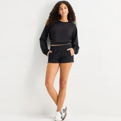 Arizona Juniors Womens Mid Rise Juniors Jogger Short