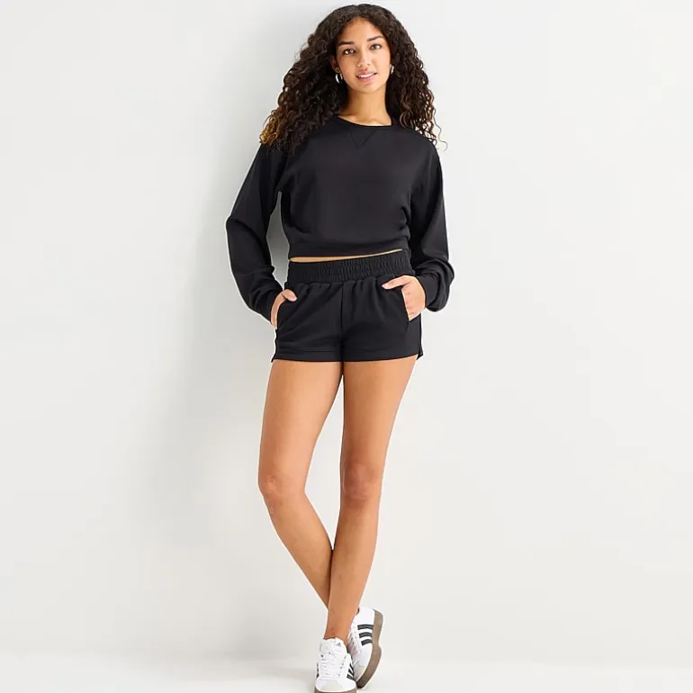 Arizona Juniors Womens Mid Rise Juniors Jogger Short