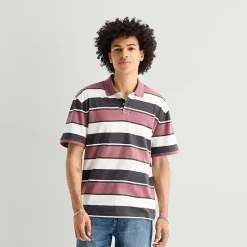 Arizona Mens Boxy Fit Short Sleeve Polo Shirt