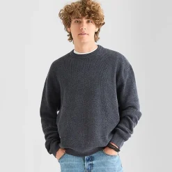 Arizona Mens Crew Neck Long Sleeve Pullover Sweater