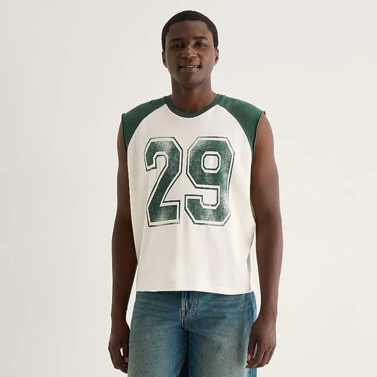 Arizona Mens Crew Neck Short Sleeve Muscle T-Shirt
