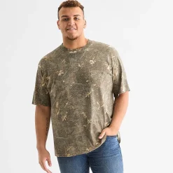 Arizona Mens Crew Neck Short Sleeve Big and Tall T-Shirt