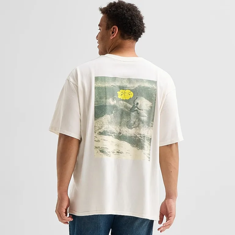 Arizona Mens Crew Neck Short Sleeve Boxy Fit Big and Tall Graphic T-Shirt