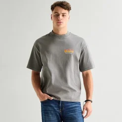 Arizona Mens Crew Neck Short Sleeve Boxy Fit Graphic T-Shirt
