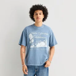 Arizona Mens Crew Neck Short Sleeve Boxy Fit Graphic T-Shirt