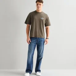 Arizona Mens Crew Neck Short Sleeve Boxy Fit Graphic T-Shirt