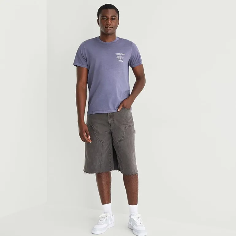 Arizona Mens Crew Neck Short Sleeve Slim Fit Graphic T-Shirt