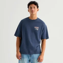 Arizona Mens Crew Neck Short Sleeve Relaxed Fit Graphic T-Shirt