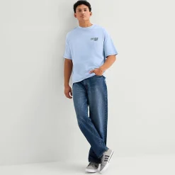 Arizona Mens Crew Neck Short Sleeve Relaxed Fit Graphic T-Shirt