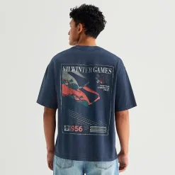 Arizona Mens Crew Neck Short Sleeve Relaxed Fit Graphic T-Shirt