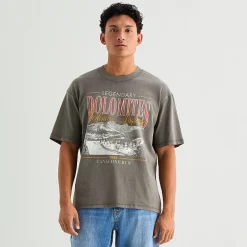 Arizona Mens Crew Neck Short Sleeve Relaxed Fit Graphic T-Shirt