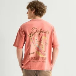 Arizona Mens Crew Neck Short Sleeve Boxy Fit Graphic T-Shirt