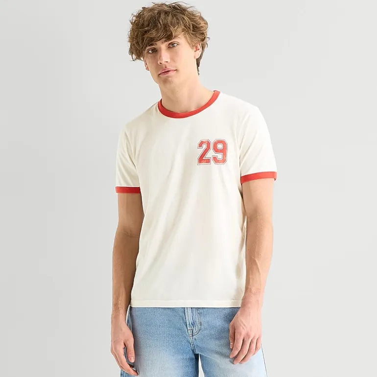 Arizona Mens Crew Neck Short Sleeve Slim Fit Graphic T-Shirt
