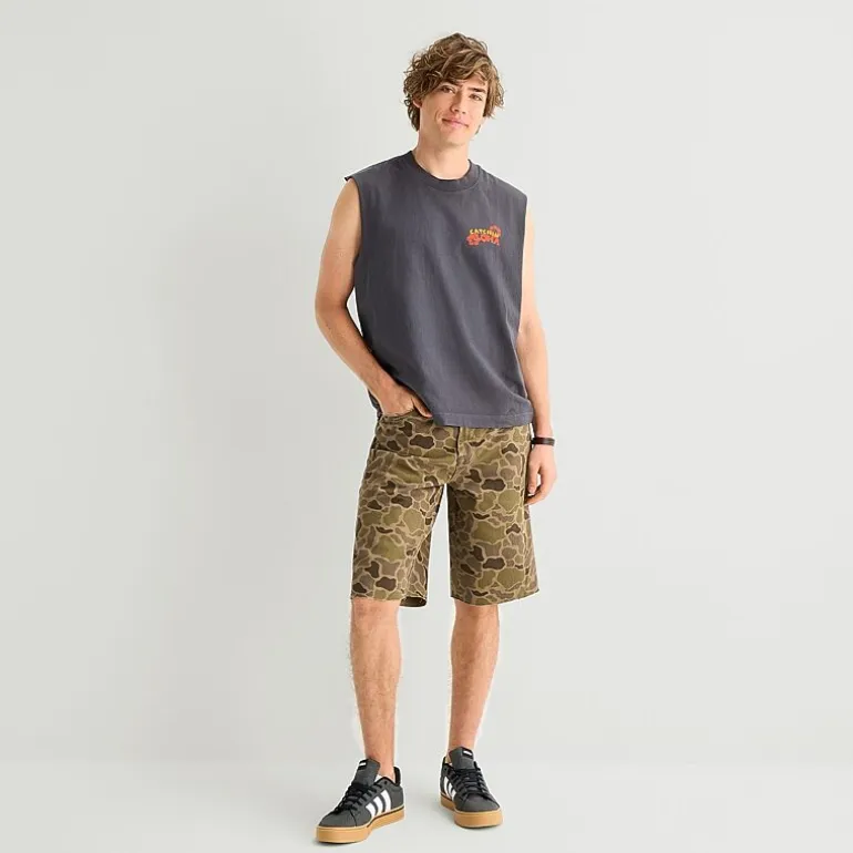 Arizona Mens Crew Neck Sleeveless Muscle T-Shirt