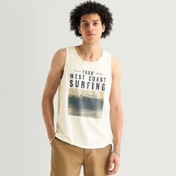 Arizona Mens Crew Neck Sleeveless Tank Top