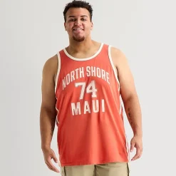 Arizona Mens Crew Neck Sleeveless Big and Tall Tank Top